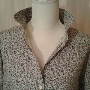 Cherokee Women'as 20W Floral Buttton Down